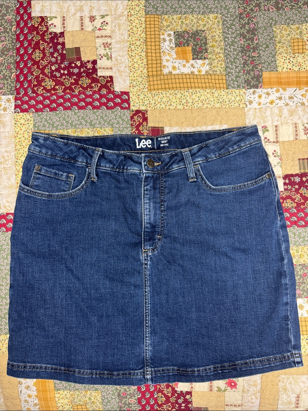 Lee Blue Denim Mini Skort